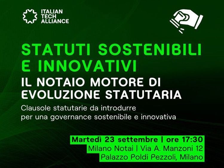 Statuti sostenibili e innovativi. Il notaio motore di evoluzione statutaria